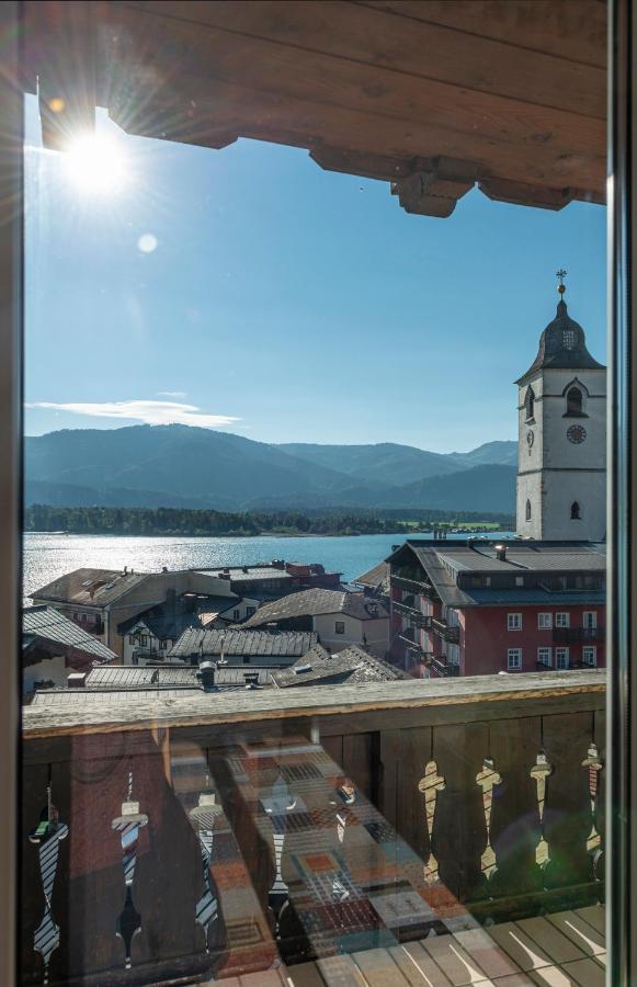 Апартаменты Aberseeblick Pension Ellmauer Sankt Wolfgang im Salzkammergut Экстерьер фото