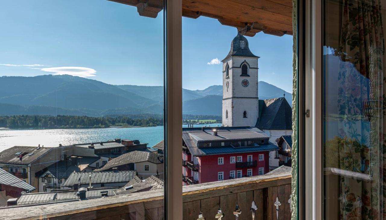 Апартаменты Aberseeblick Pension Ellmauer Sankt Wolfgang im Salzkammergut Экстерьер фото