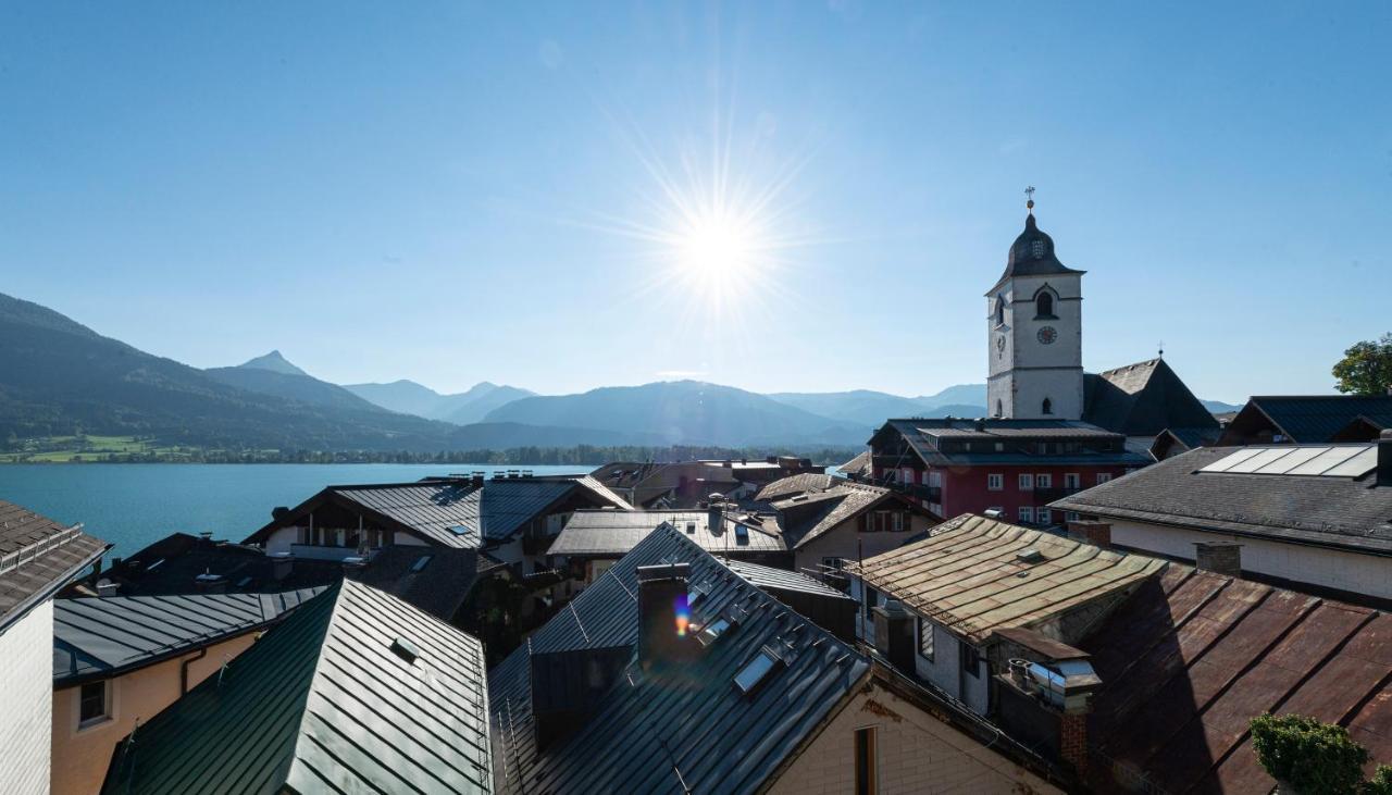 Апартаменты Aberseeblick Pension Ellmauer Sankt Wolfgang im Salzkammergut Экстерьер фото