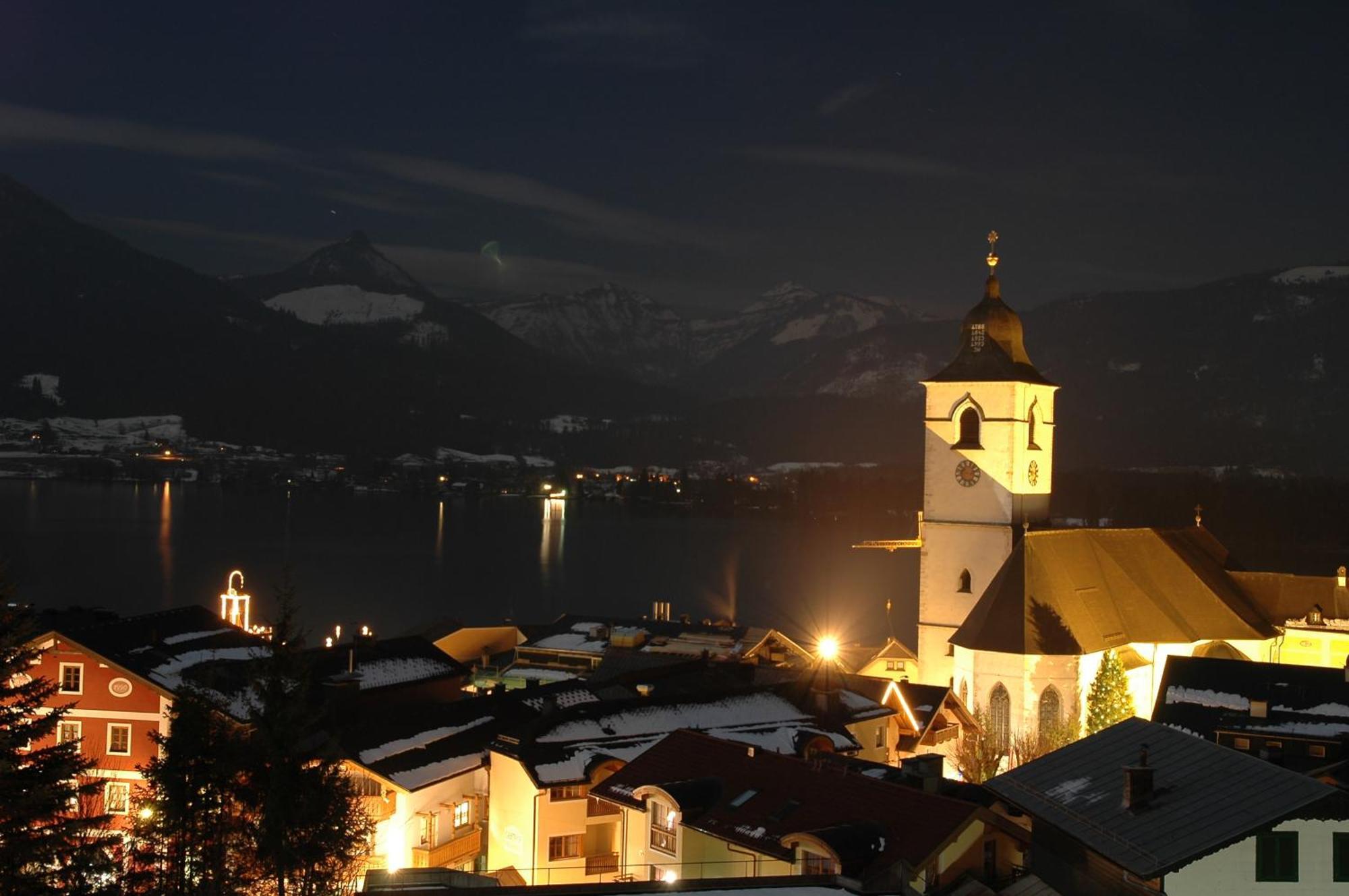 Апартаменты Aberseeblick Pension Ellmauer Sankt Wolfgang im Salzkammergut Экстерьер фото