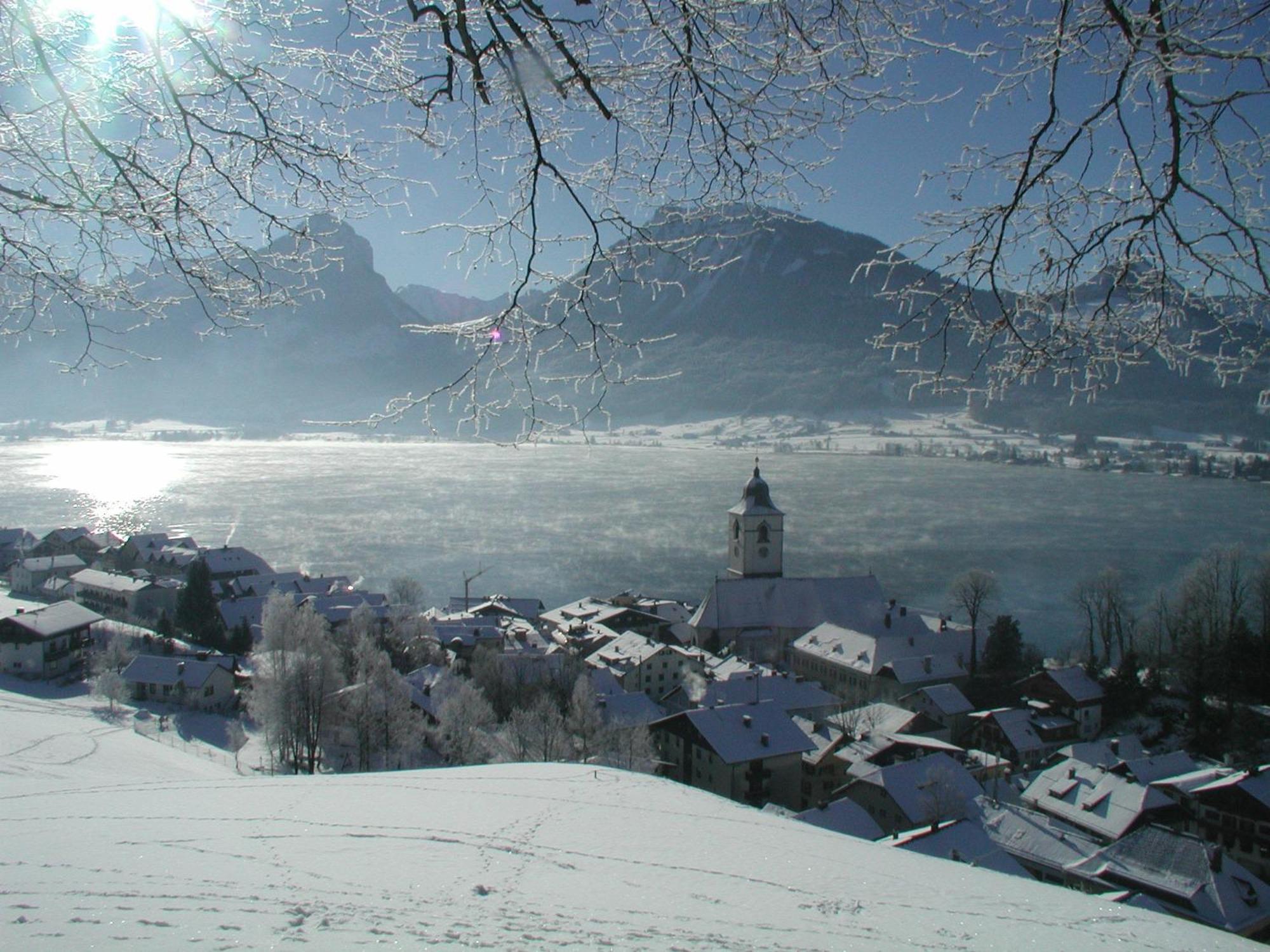 Апартаменты Aberseeblick Pension Ellmauer Sankt Wolfgang im Salzkammergut Экстерьер фото