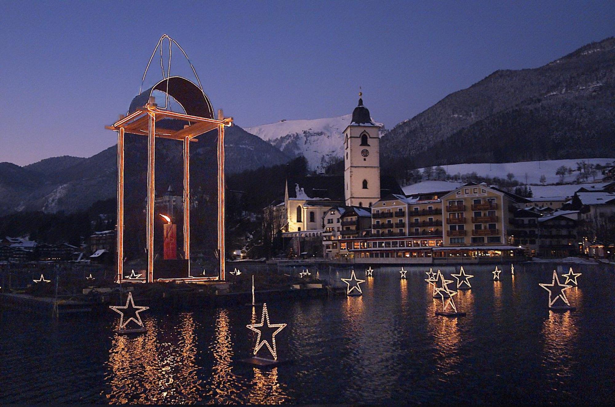 Апартаменты Aberseeblick Pension Ellmauer Sankt Wolfgang im Salzkammergut Экстерьер фото