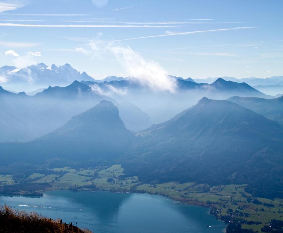 Апартаменты Aberseeblick Pension Ellmauer Sankt Wolfgang im Salzkammergut Экстерьер фото