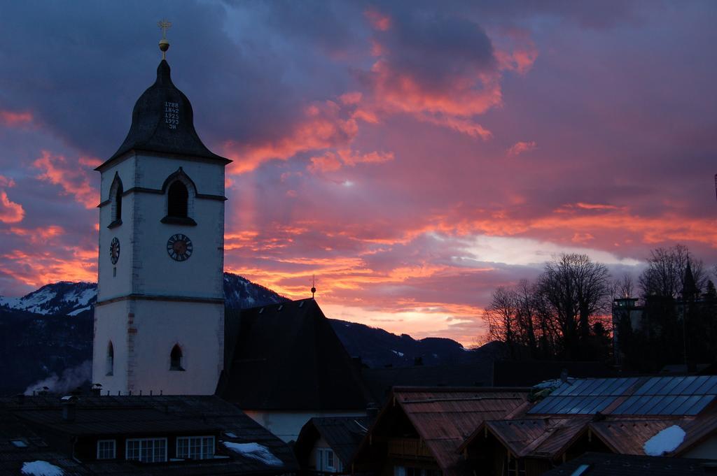 Апартаменты Aberseeblick Pension Ellmauer Sankt Wolfgang im Salzkammergut Экстерьер фото